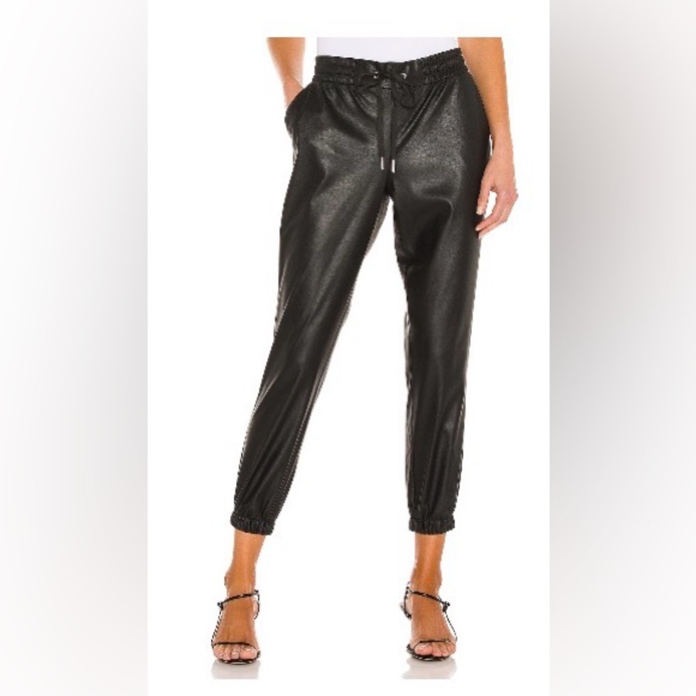 Leather Jogger in Black from niphilanthropy